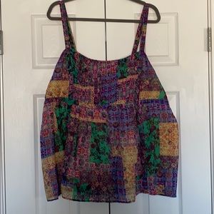 Boho inspired babydoll top.